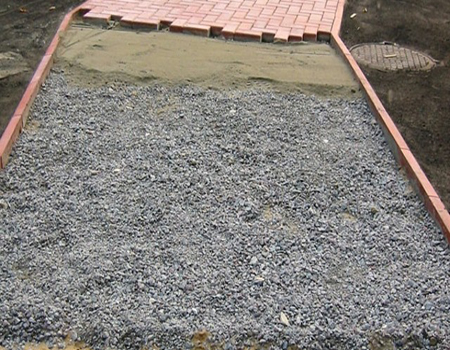Укладка тротуарной плитки во дворе своего дома